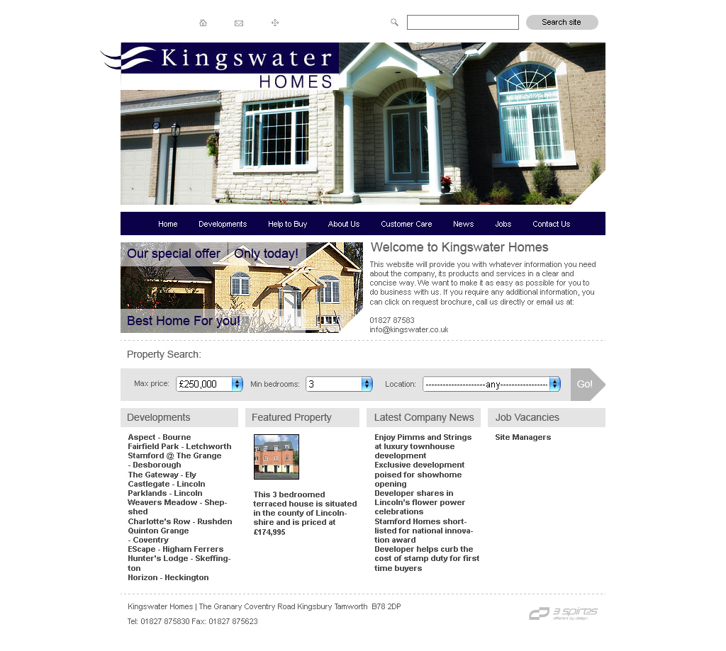 Kingswater homes