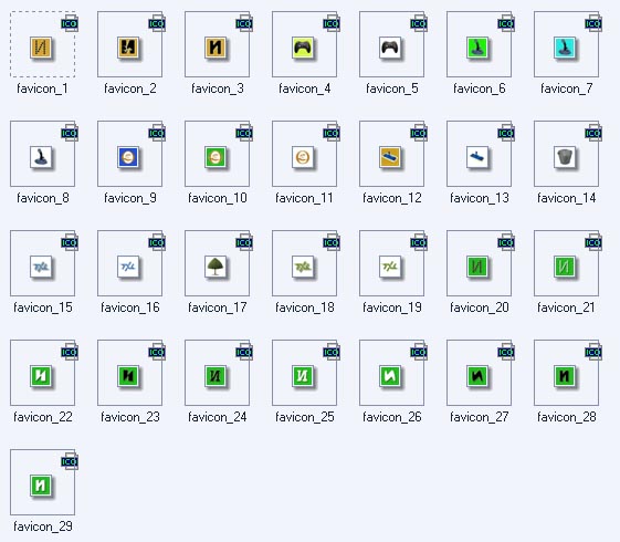 Создание favicon иконок для сайтов.