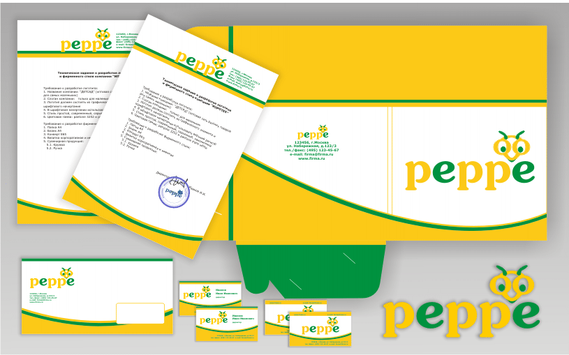 Фирменный стиль - PEPPE