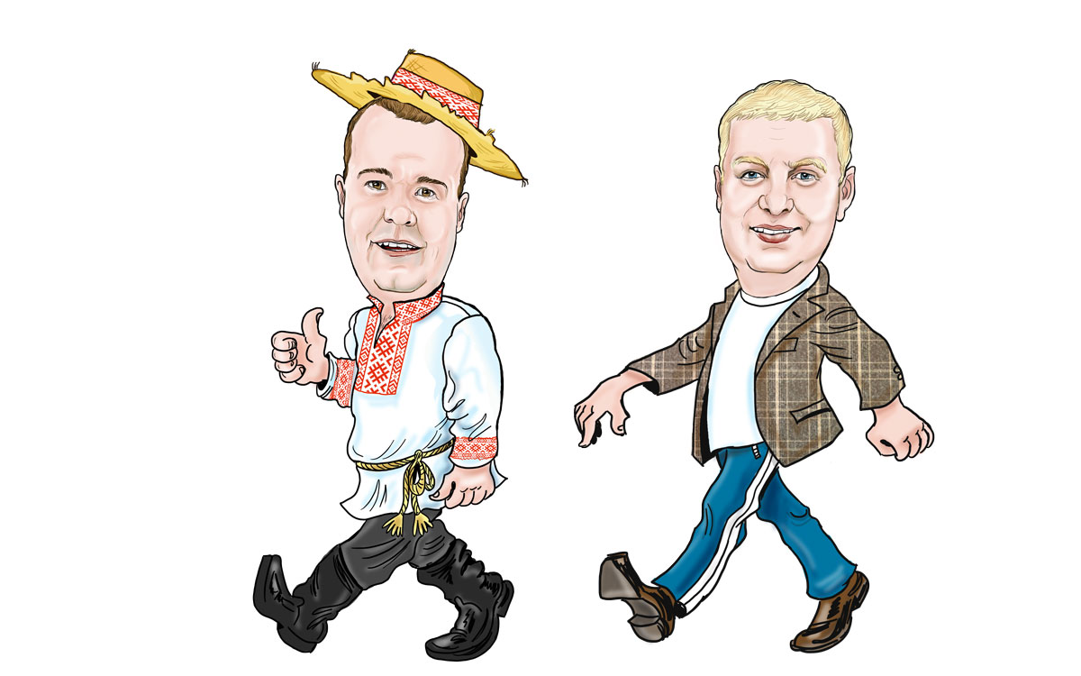 шарж на мужчину