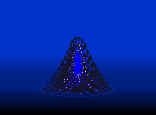 Синий объект