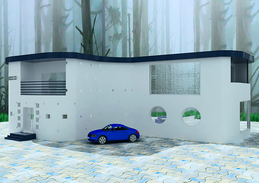 Проект загородного дома. Вид № 2.