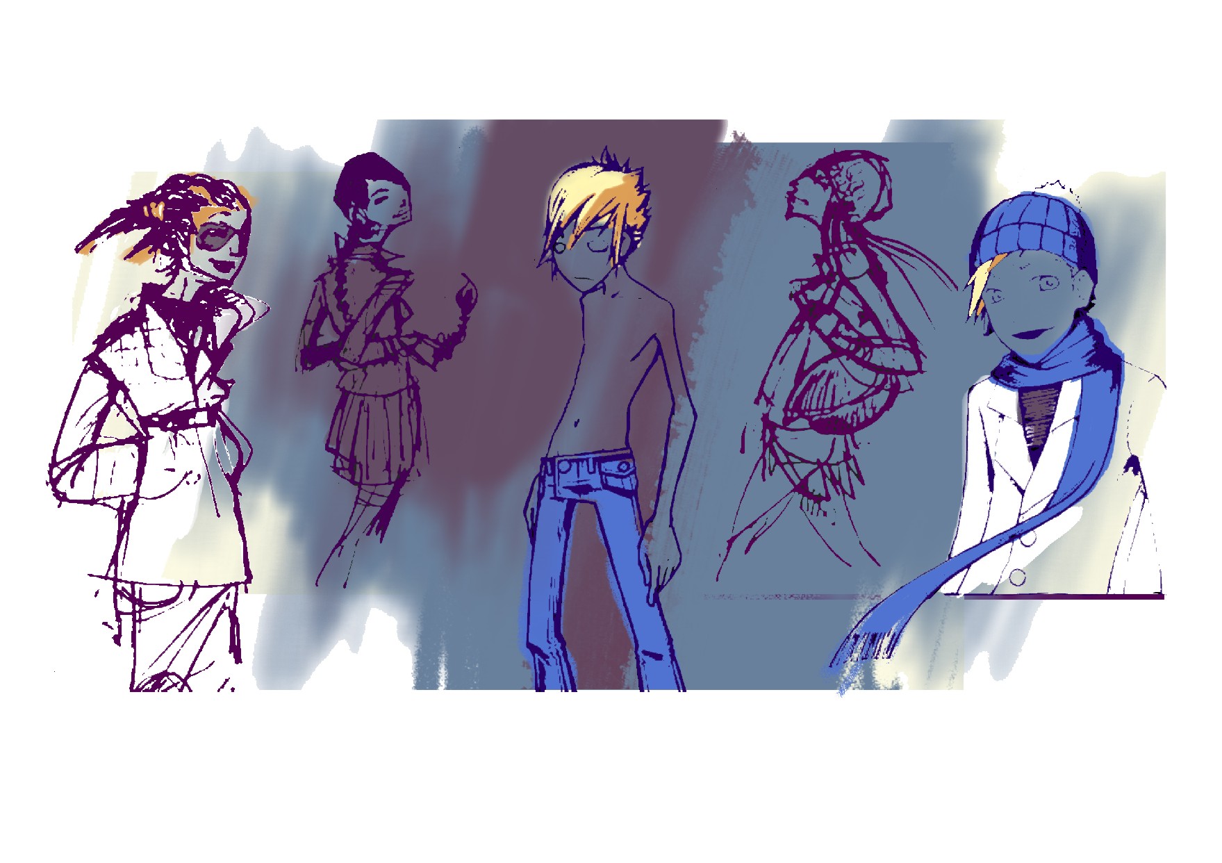 Эскизы для разрисовки стен Арт-кафе