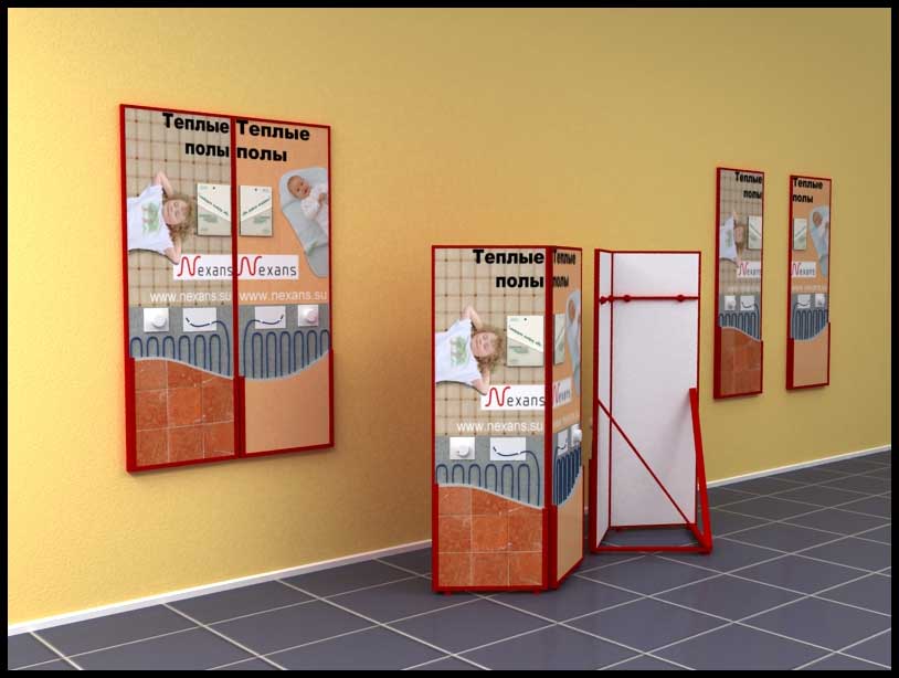 Стенд "Теплые полы Nexans"