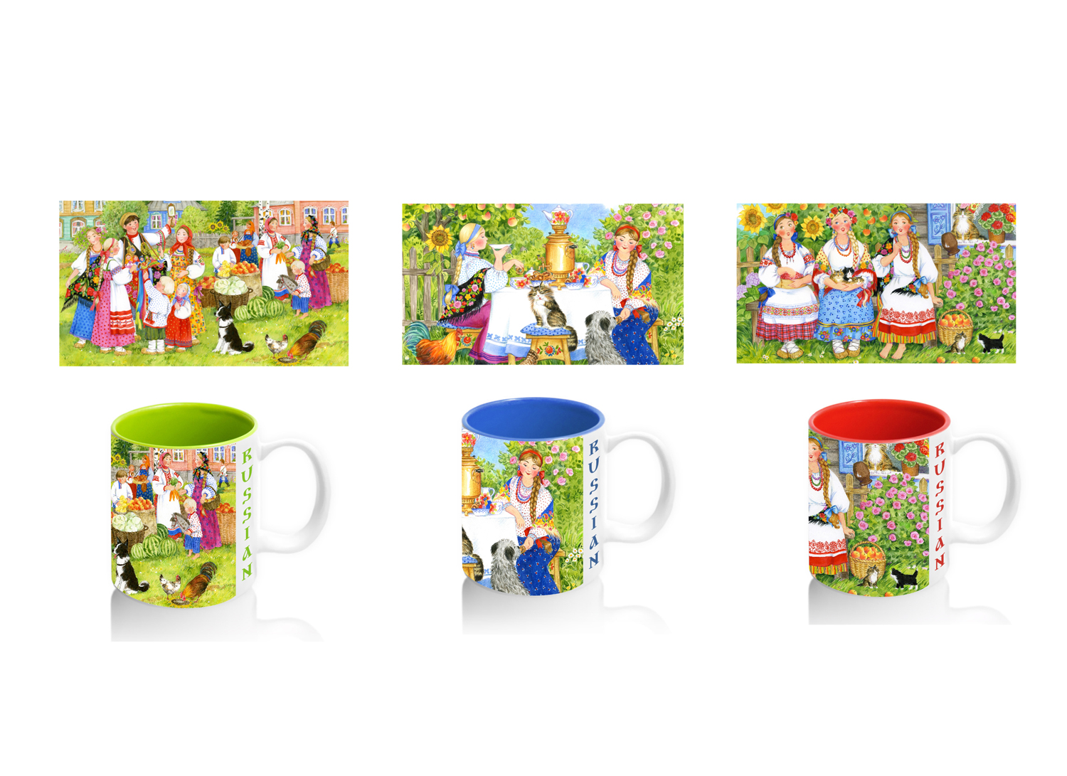 кружки, рисунок "от руки"