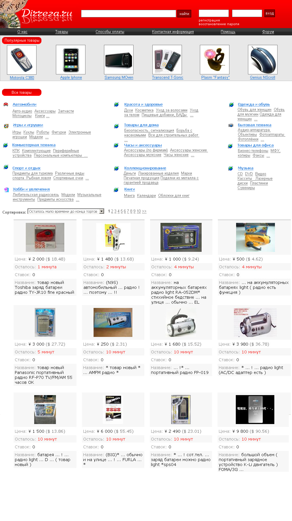 Интернет Аукцион Dirreza.ru