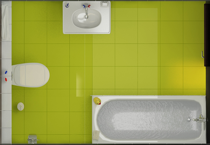 санузел детский план