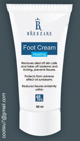 дизайн тубы (крем для ног)