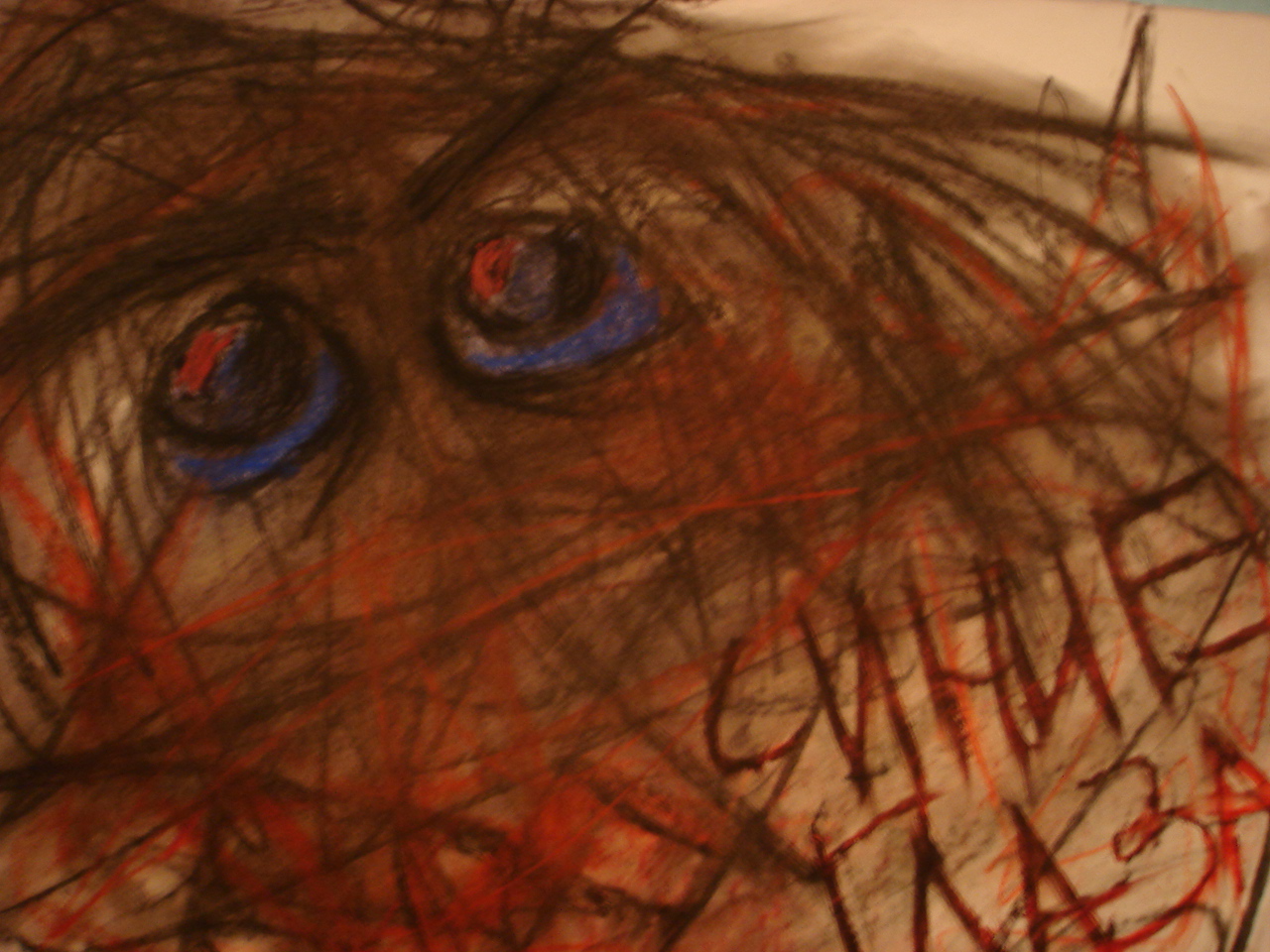 синие глаза