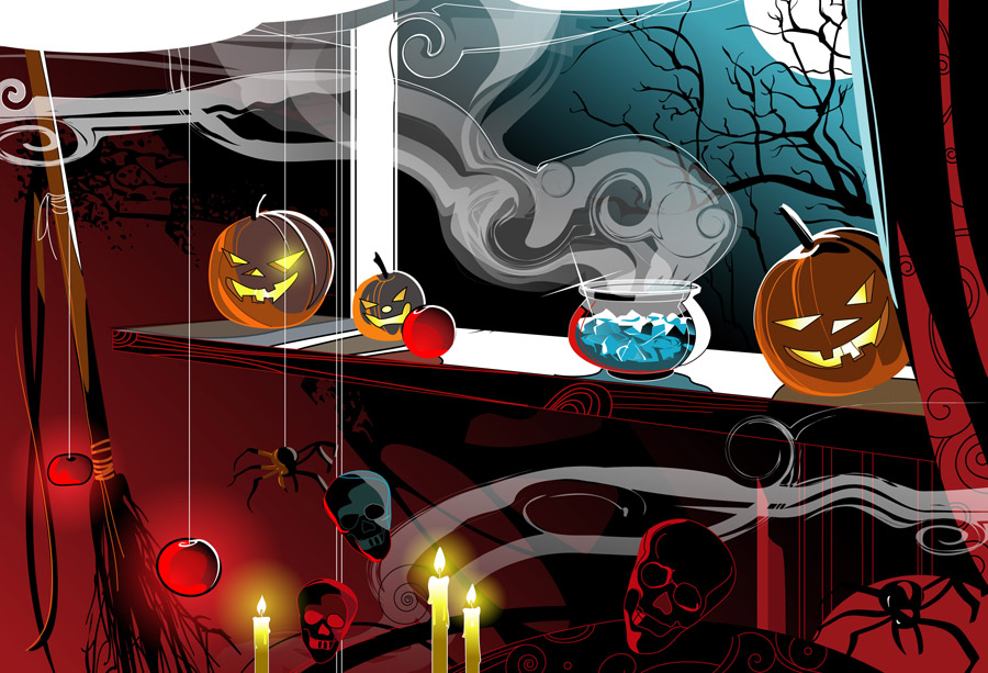 хеллоуин. логово