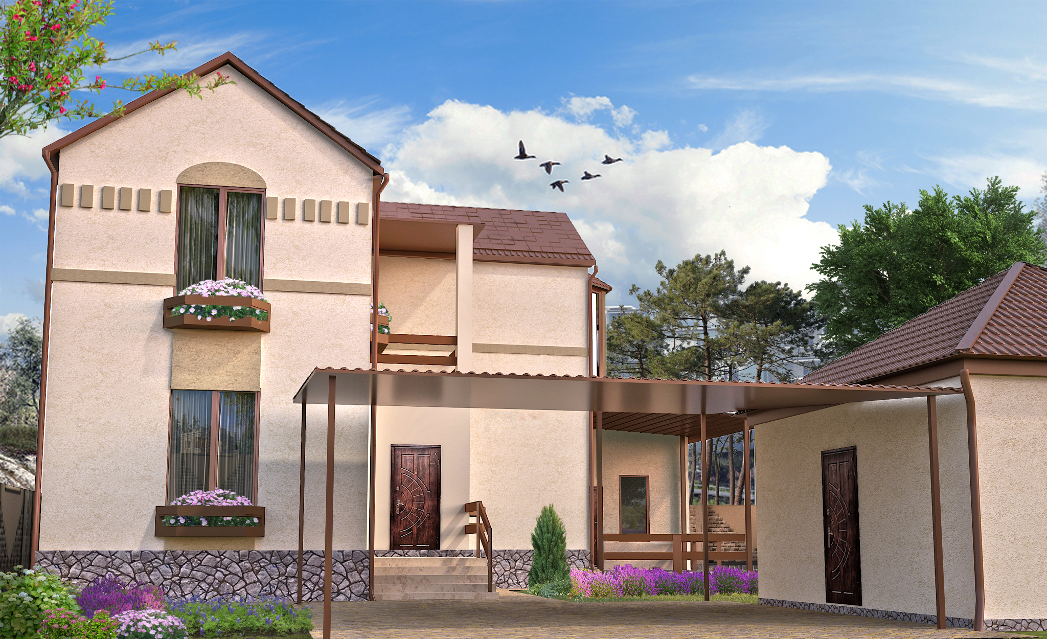 Фасад дома.