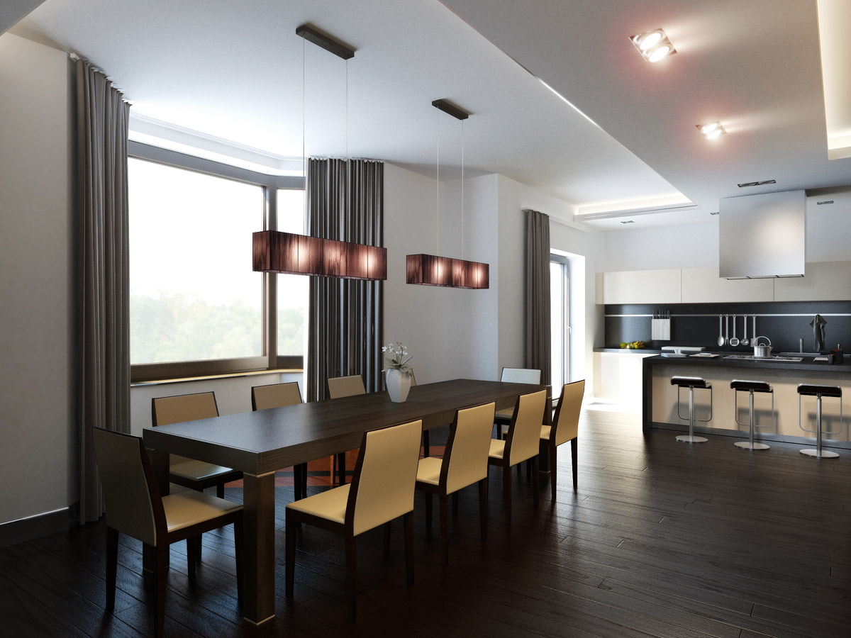 Кухня + столовая 07