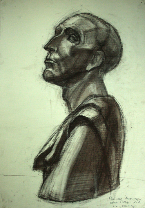 Гипсовая голова