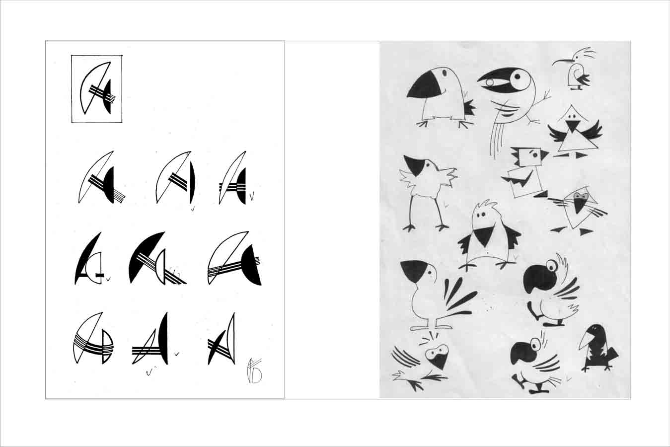 варианты логотипа фирмы, работающей в "детском" стиле