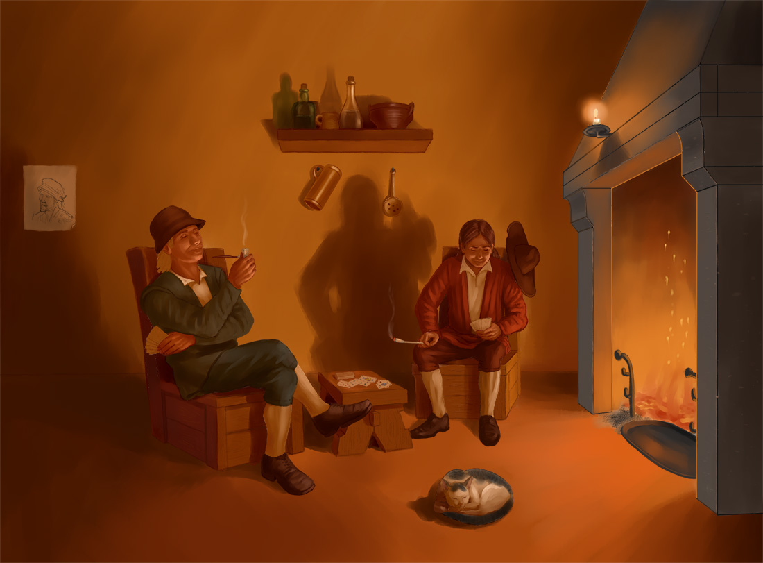 Игра к камина