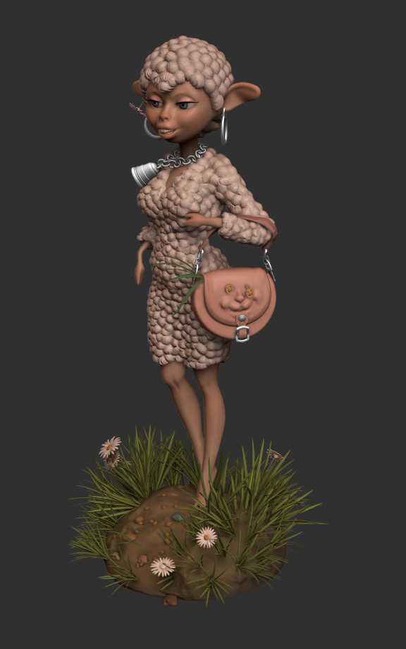 персонаж "овца". моделирование_4