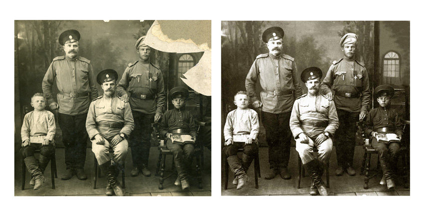 Восстановление старой фотографии 1