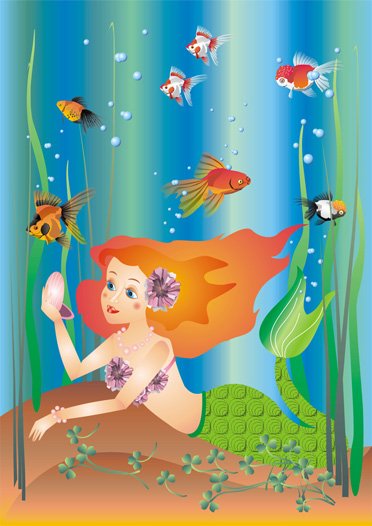 Картинки для детей "Сказочные персонажи" - Русалочка