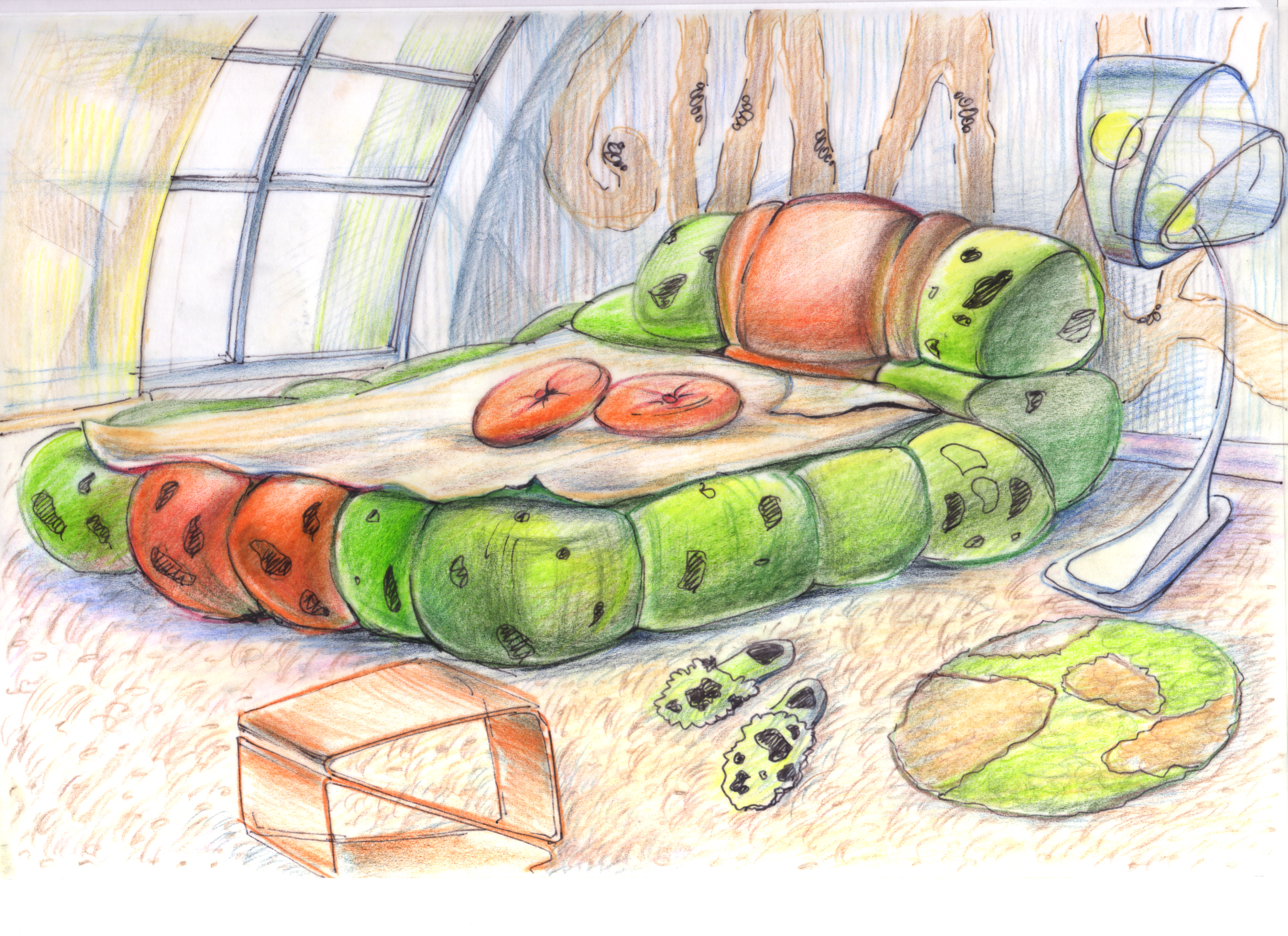 Интерьер спальной комнаты