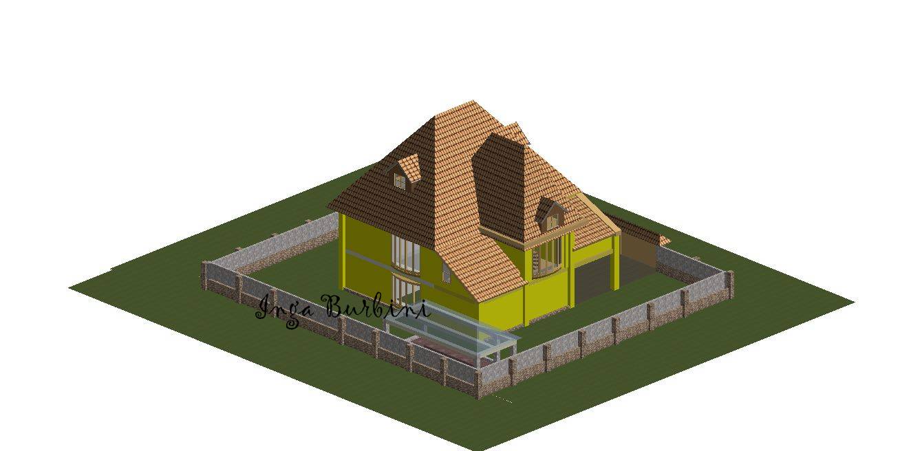 дом с желтым фасадом 2