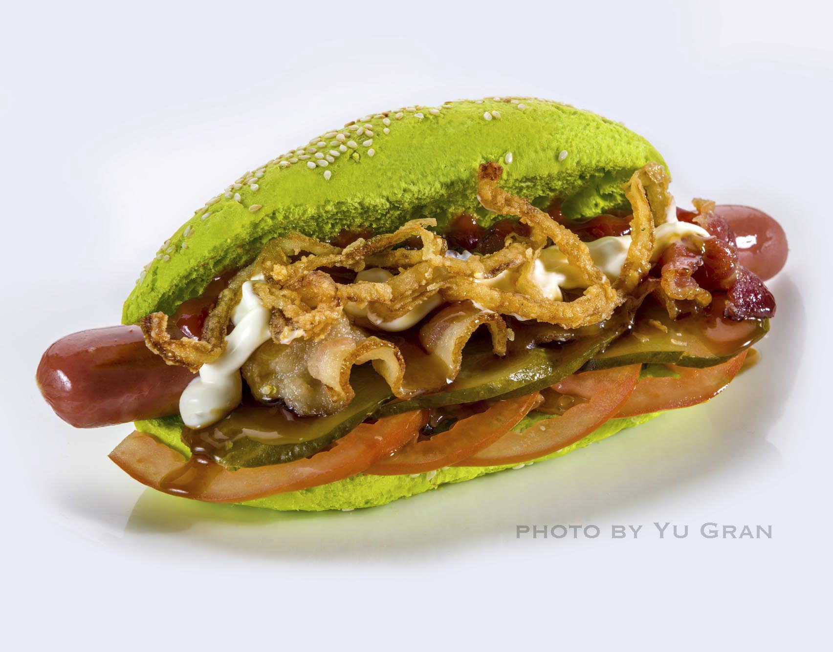 Зеленый бургер