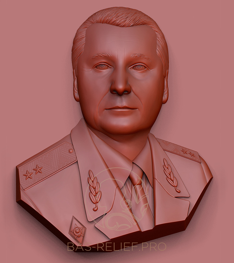 Моделирование портрета барельефа по фотографии на заказ