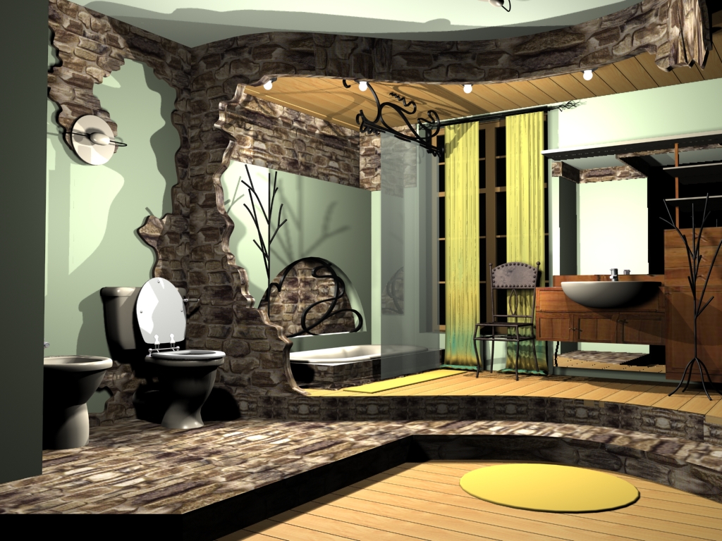 Ванная комната в стиле "Треш"