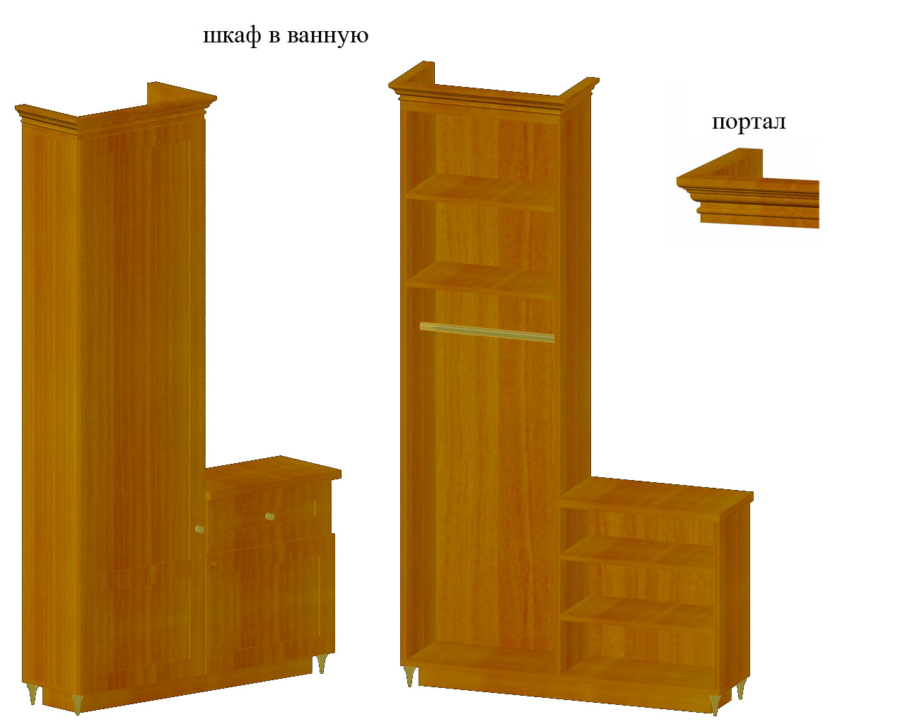 шкаф в ванную