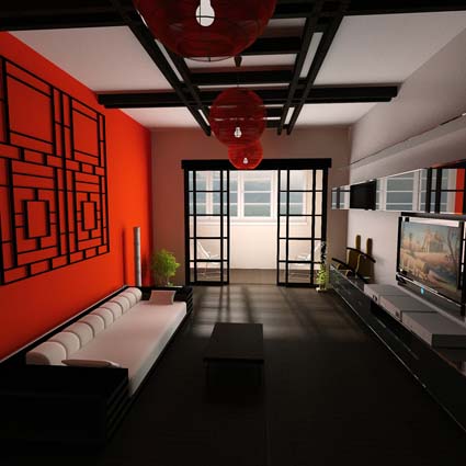 частный интерьер Молодёжная 4