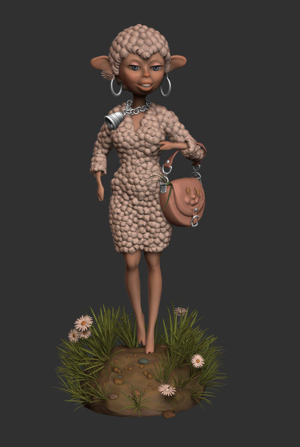 персонаж "овца". моделирование_1