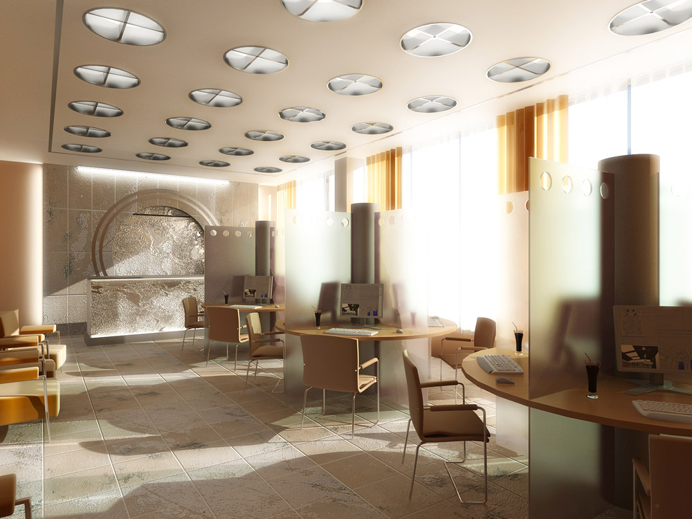 интернет кафе в гостинице "Внуково" (проект)