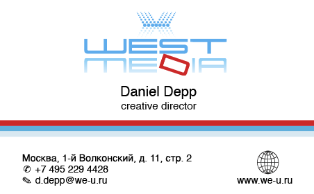WE-Media - personal card