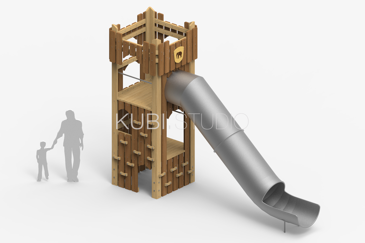 Крепость со скатом трубой №35