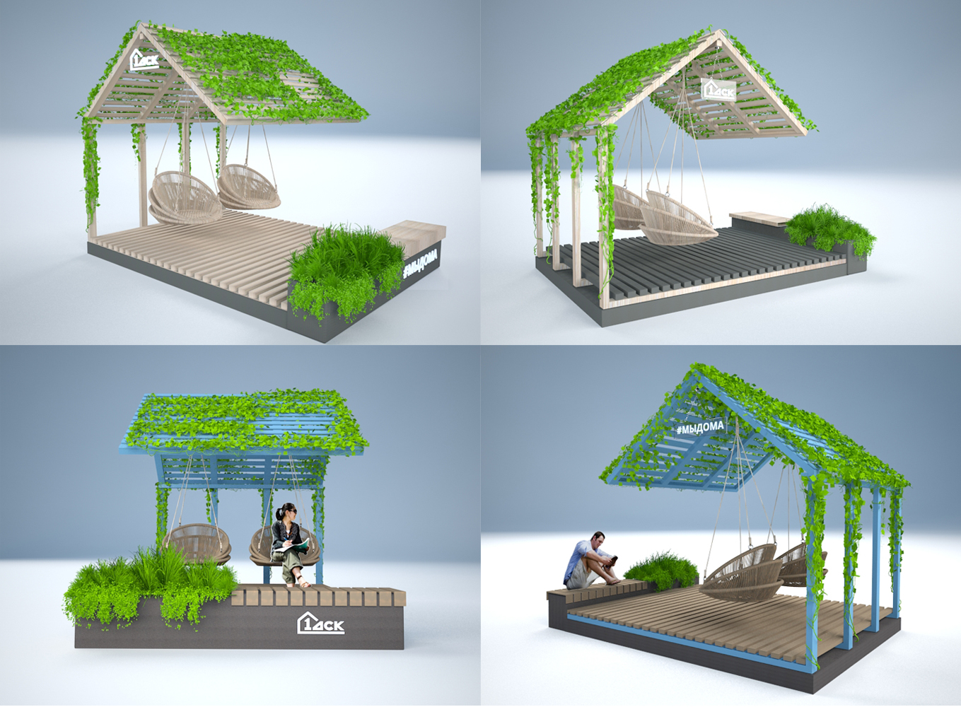 беседка с WiFi от "1ДСК"