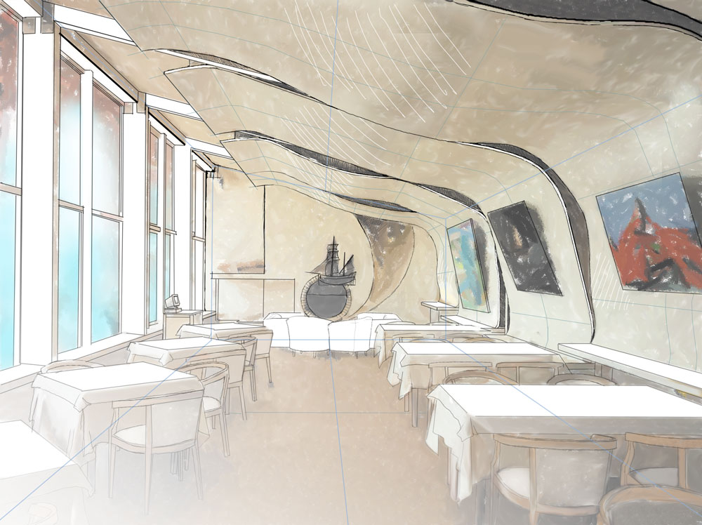 Эскиз интерьера