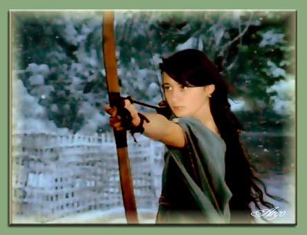 "Лучница" портрет дочери