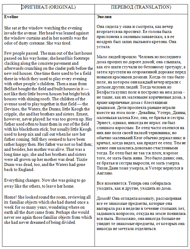 Перевод рассказа Эвелин для сайта smartfiction.ru