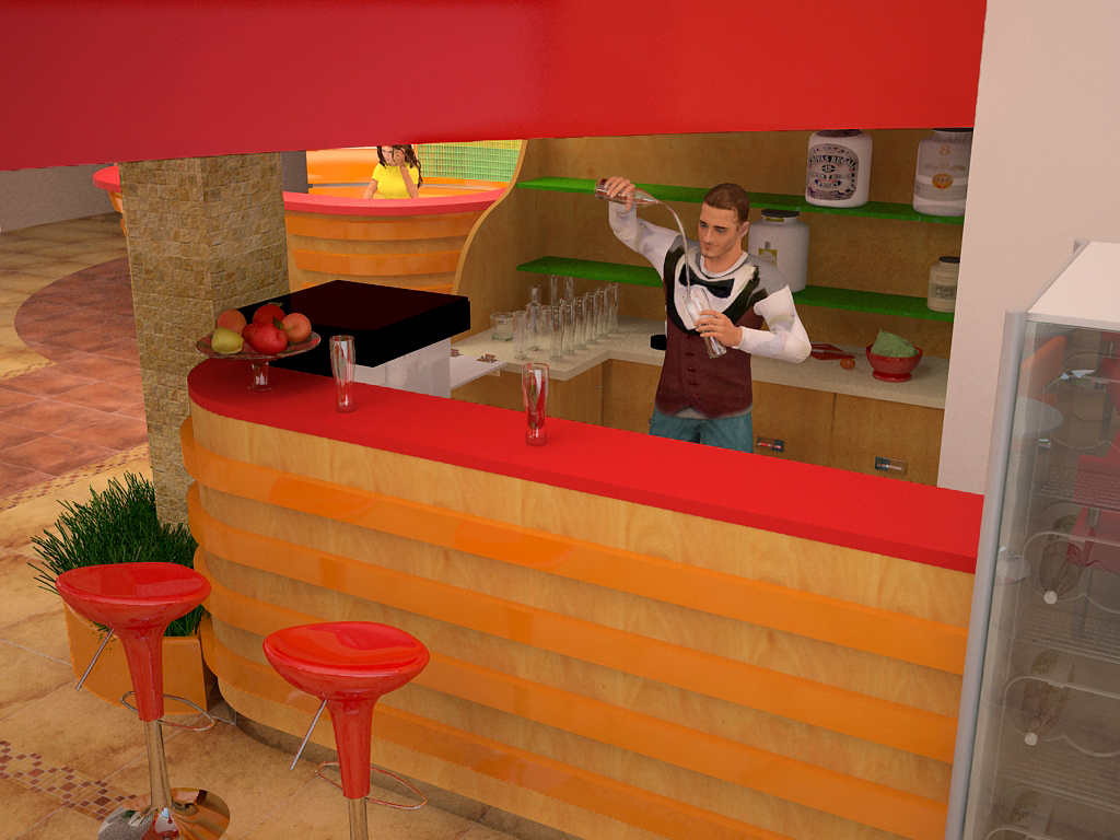 Барная стойка Фитнес-клуб "Городской"