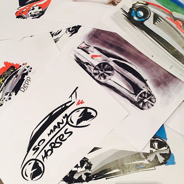 Sketches for So Many Horses proj