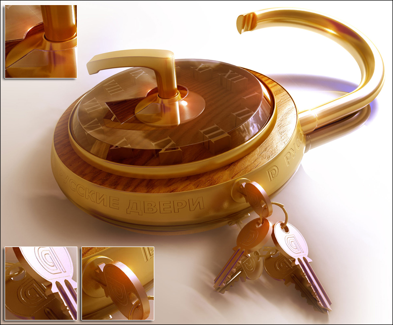 3d-макет для компании «Русские двери»