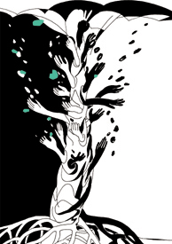 Дождь и сад