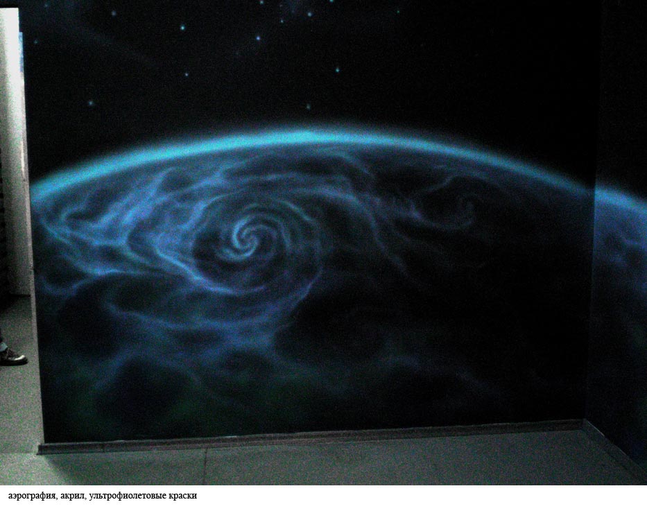 Роспись интерьера аттракциона "Звёздные ивойны"