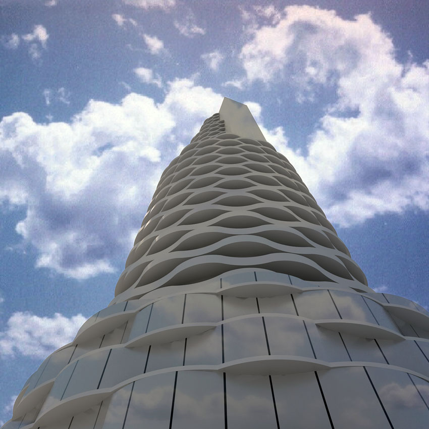 Концептуальная разработка небоскрёба г.Новороссийск