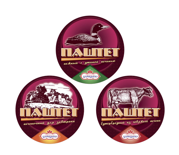 ОАО Царицыно: литография на паштеты