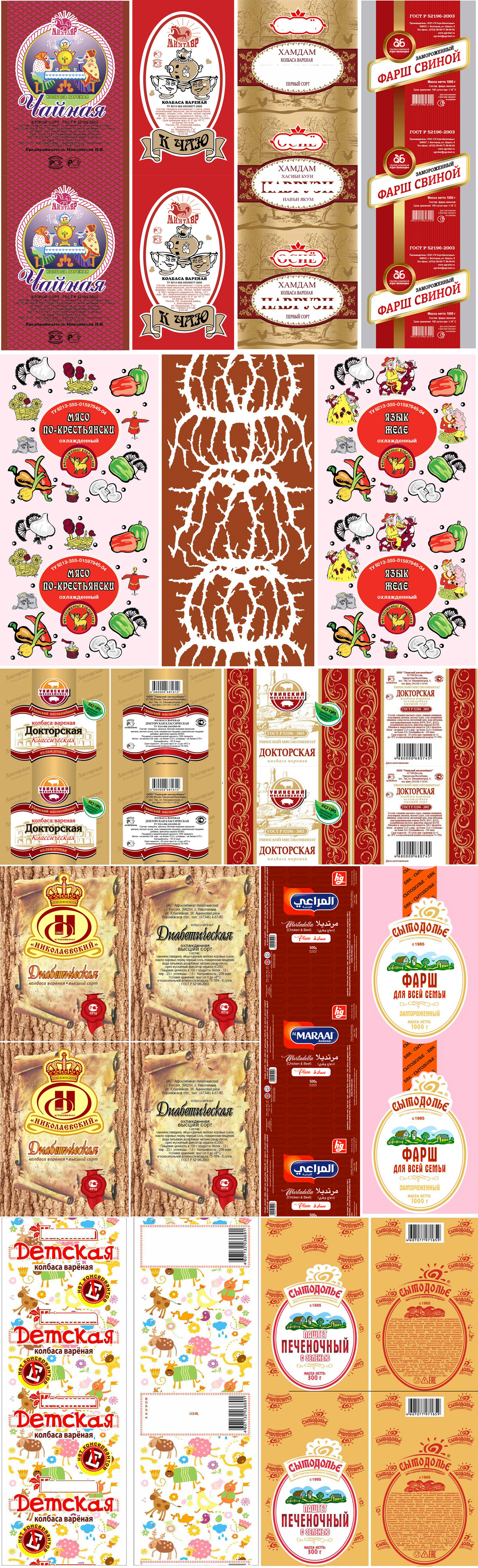 Дизайн Колбасный оболочек