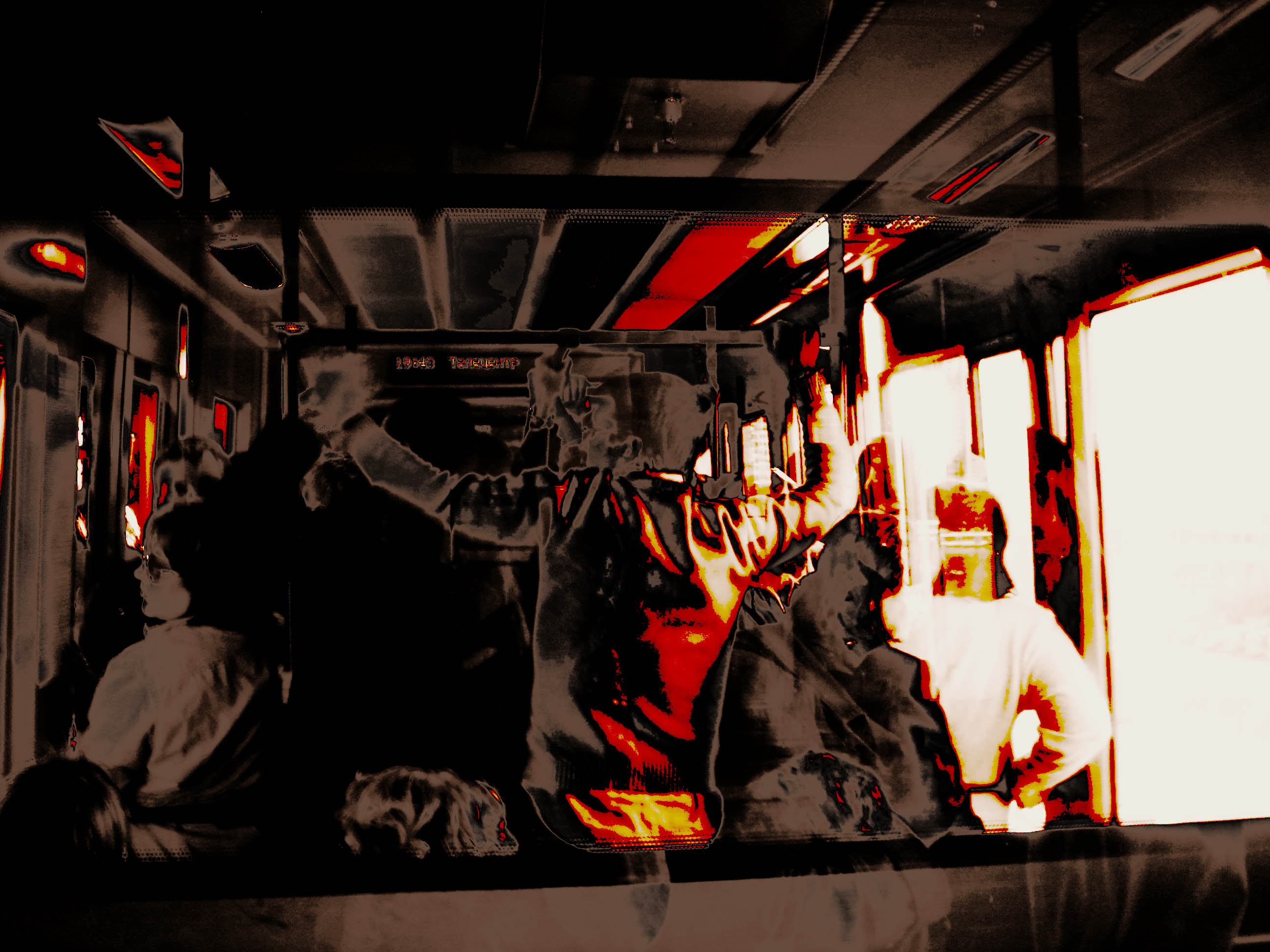 в вагоне монопоезда