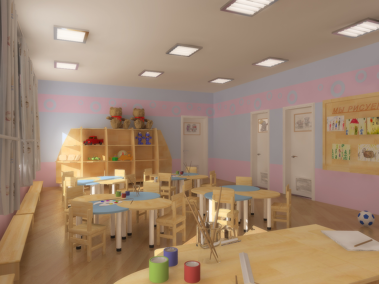 игровая для ясельной группы в частном детском садике