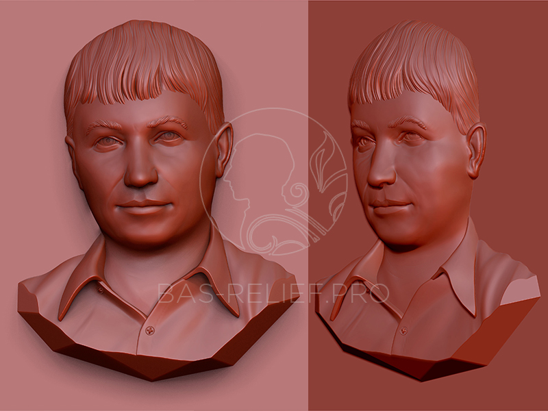 3Д моделирование бронзового барельефа