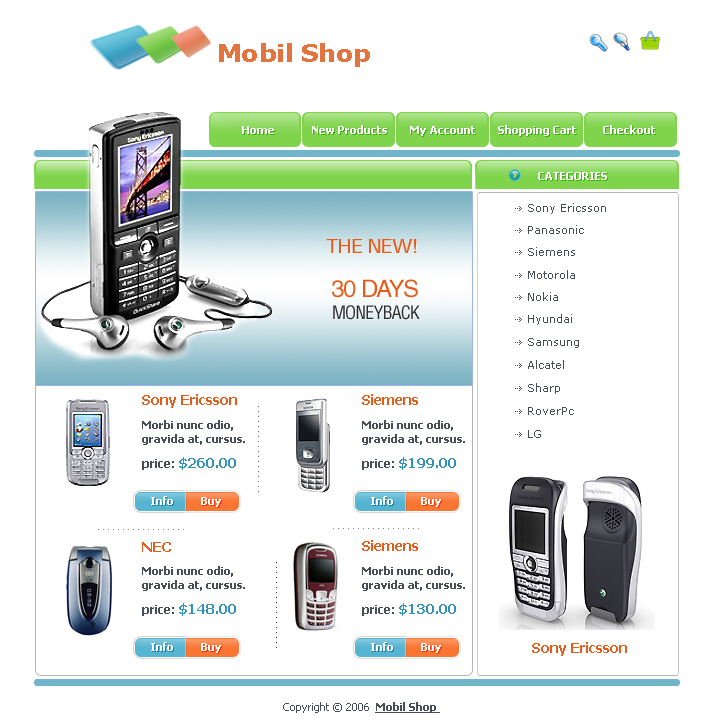 Магазин мобильных телефонов