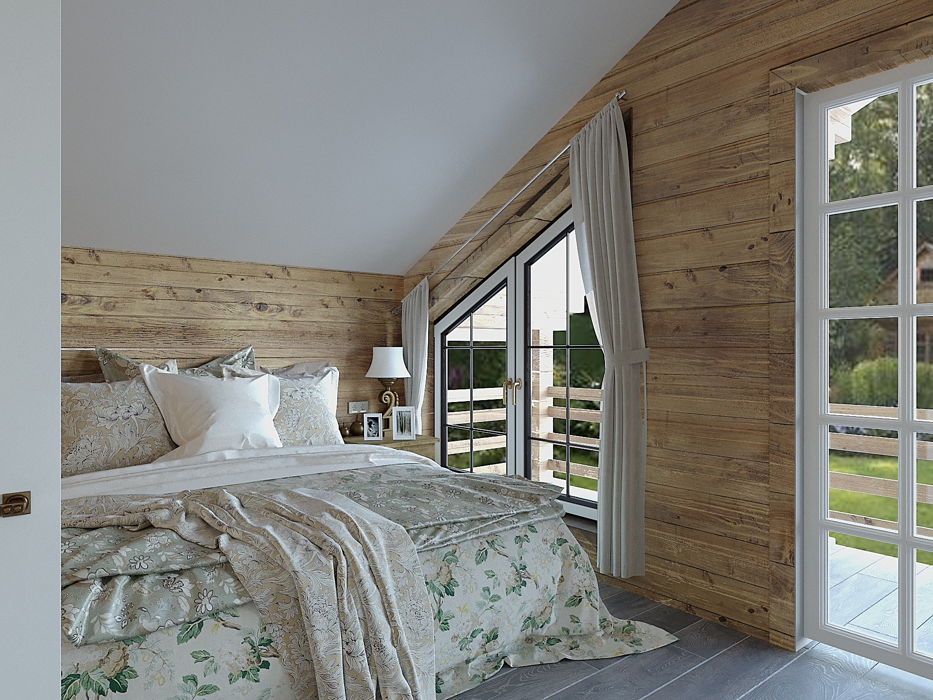 Спальня в частном доме Тульской области